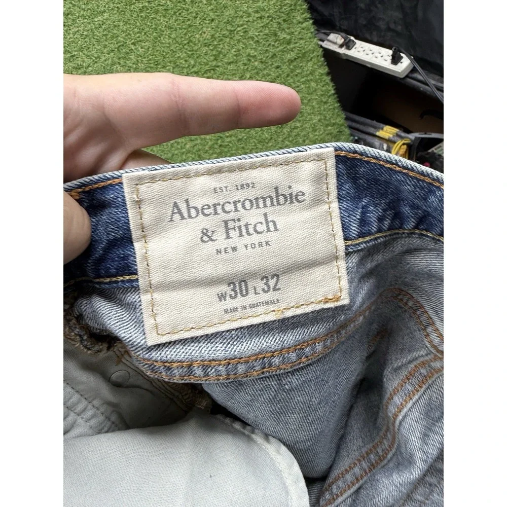 Abercrombie & Fitch Jeans Mens 30x32 The A&F Skinny Fit Medium Wash Denim NWT